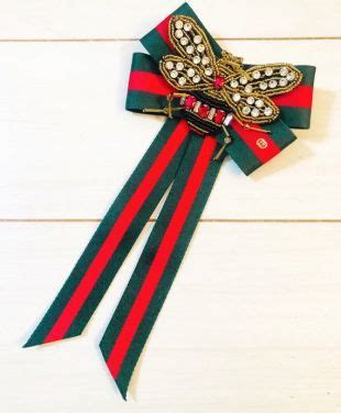 green gucci ribbon|gucci ribbon brooch on sale.